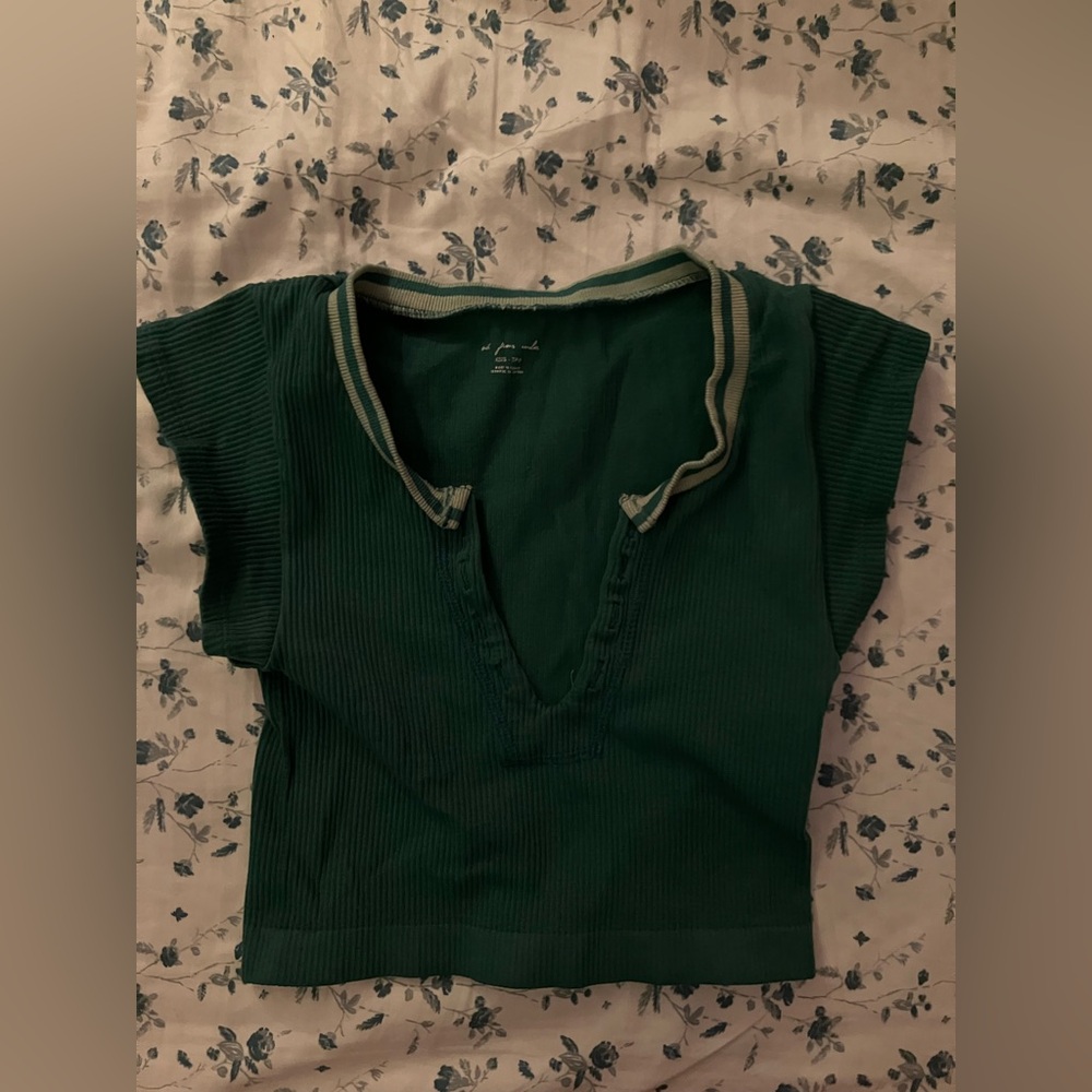Urban Outfitters Green Crop Top